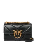PINKO mini Love quilted Love Birds-embellished crossbody bag - Black