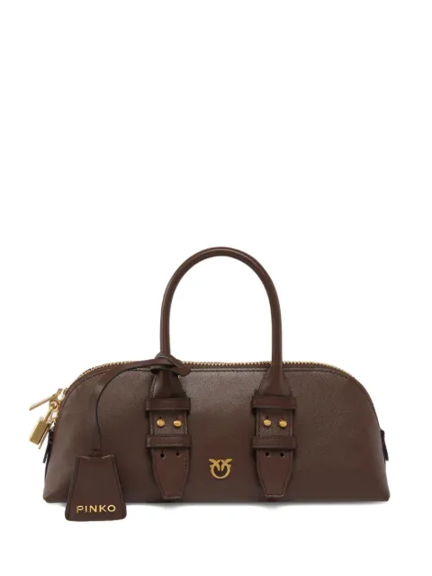 PINKO tote de piel con asa en el tope