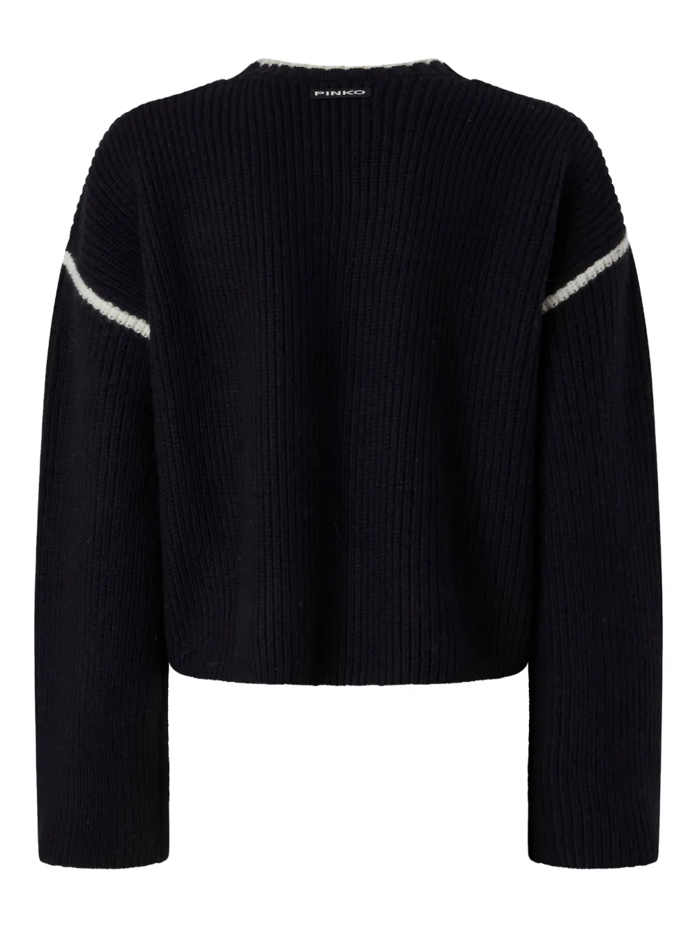 PINKO ALICUDI MAGLIA CORDONETTO 100 MERINOS R Zwart