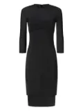 PINKO layered-hem midi dress - Black