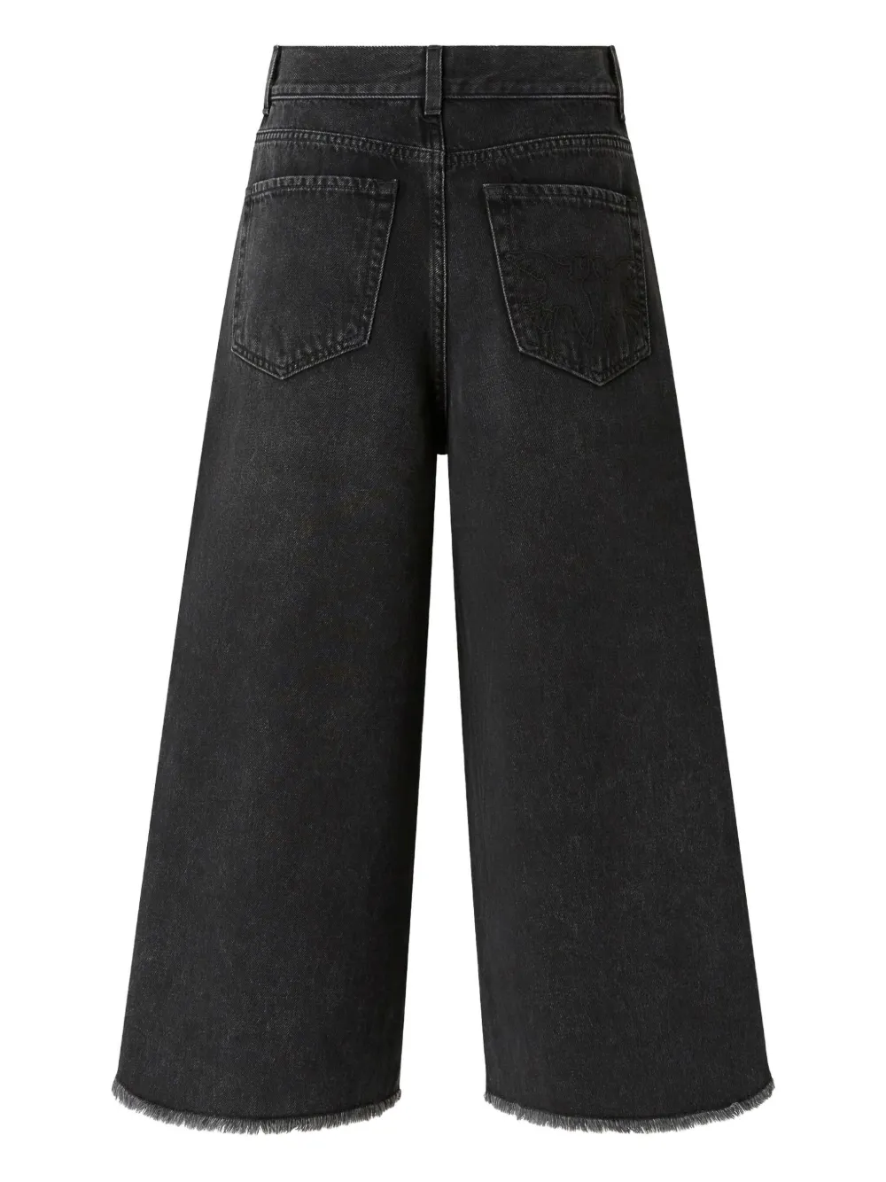 PINKO Jeans met franje afwerking - Zwart