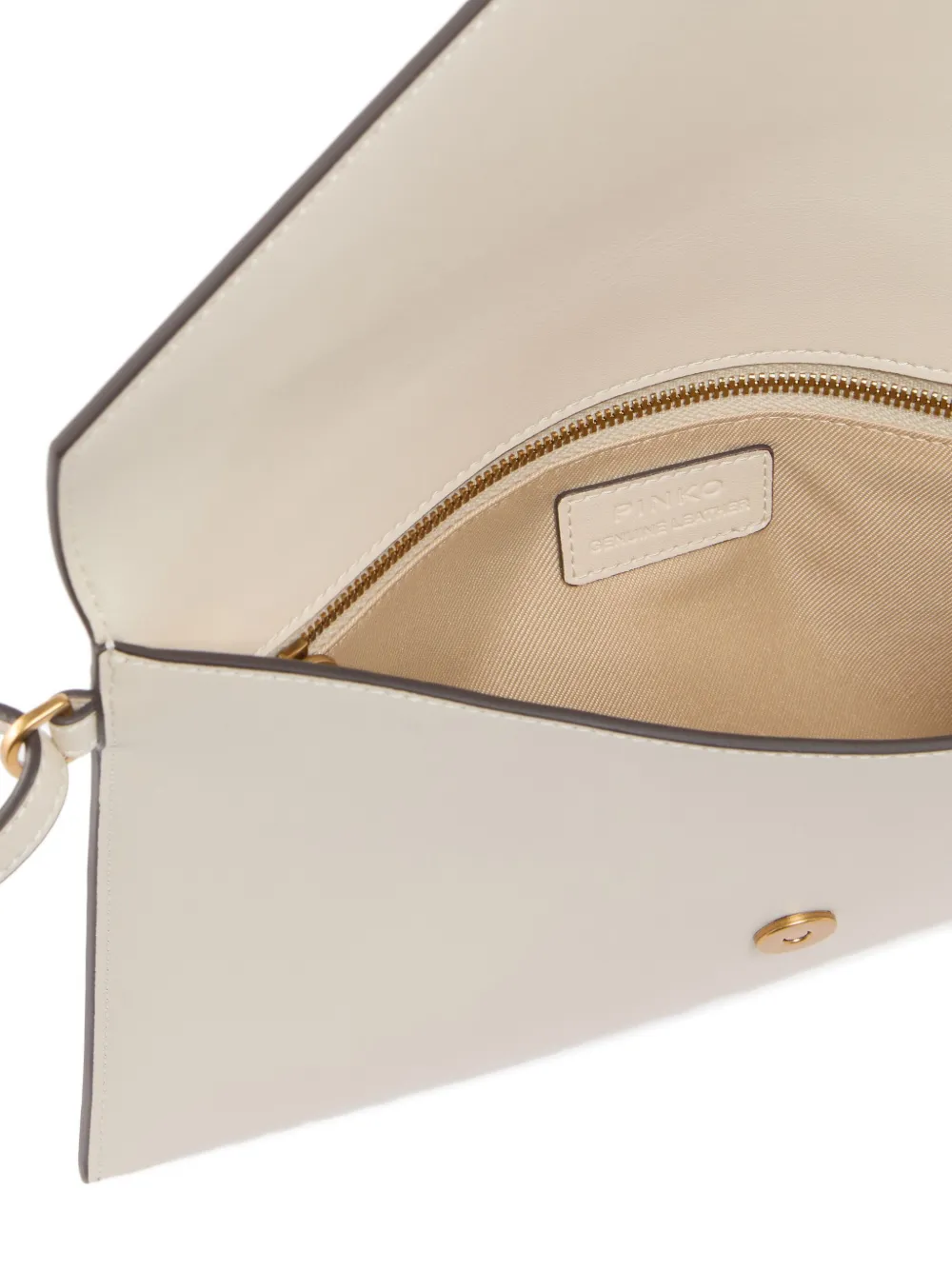 PINKO Love Birds envelop clutch Wit