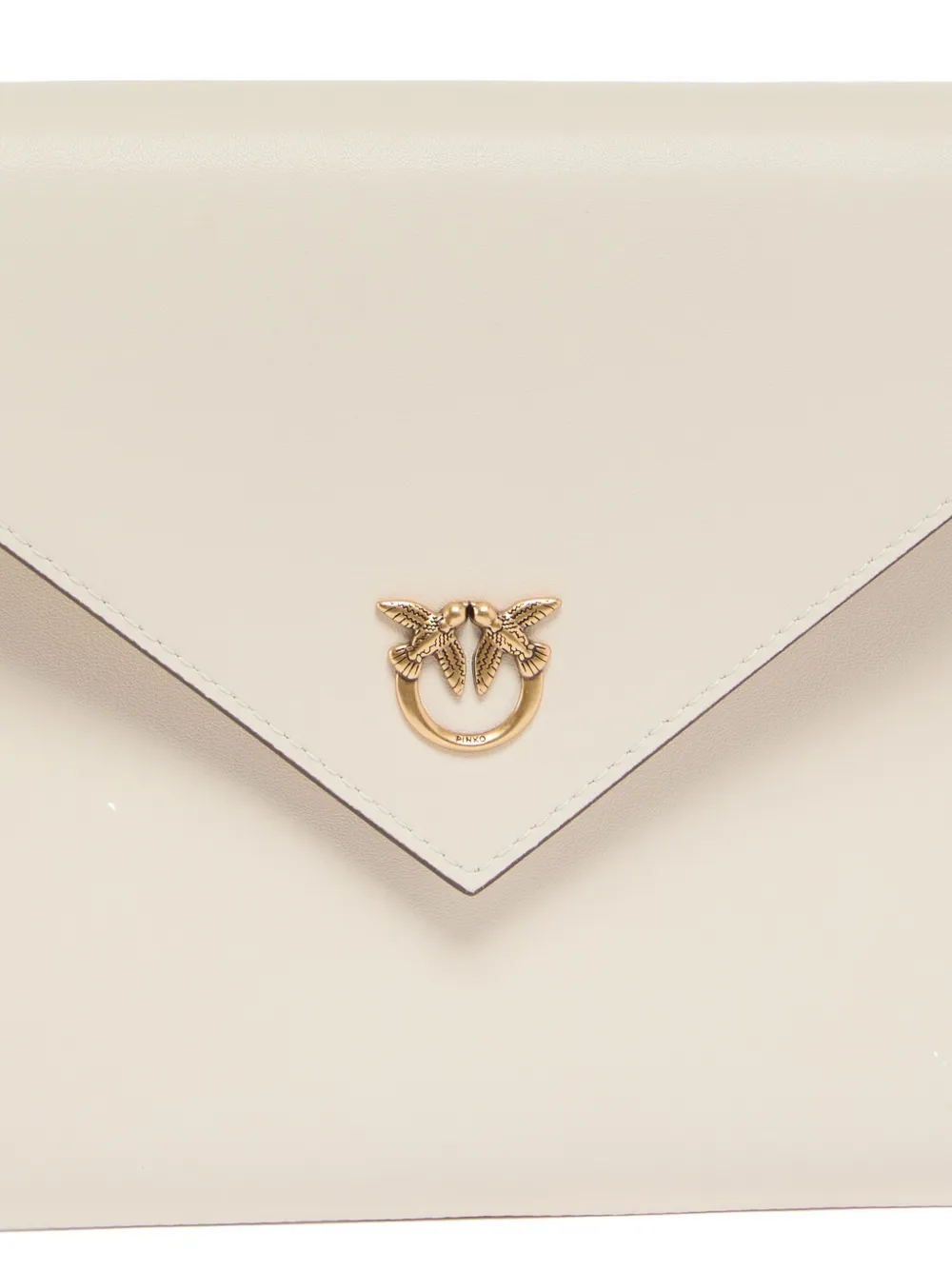 PINKO Love Birds envelop clutch Wit