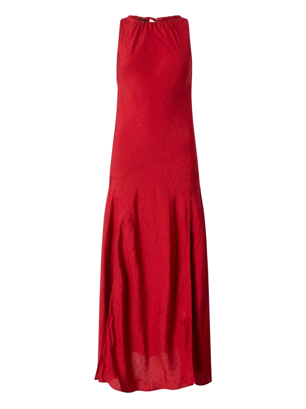 PINKO tie-neck sleeveless maxi dress - Rosso