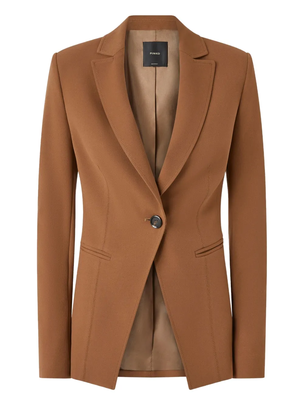 PINKO Granaglie single-breasted jacket | Brown | Image 1