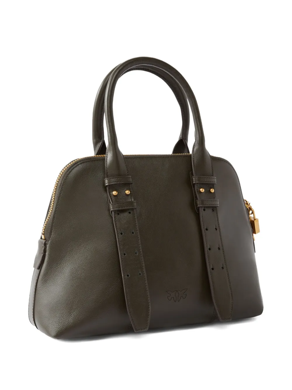 PINKO Love shopper met plakkaat - Groen
