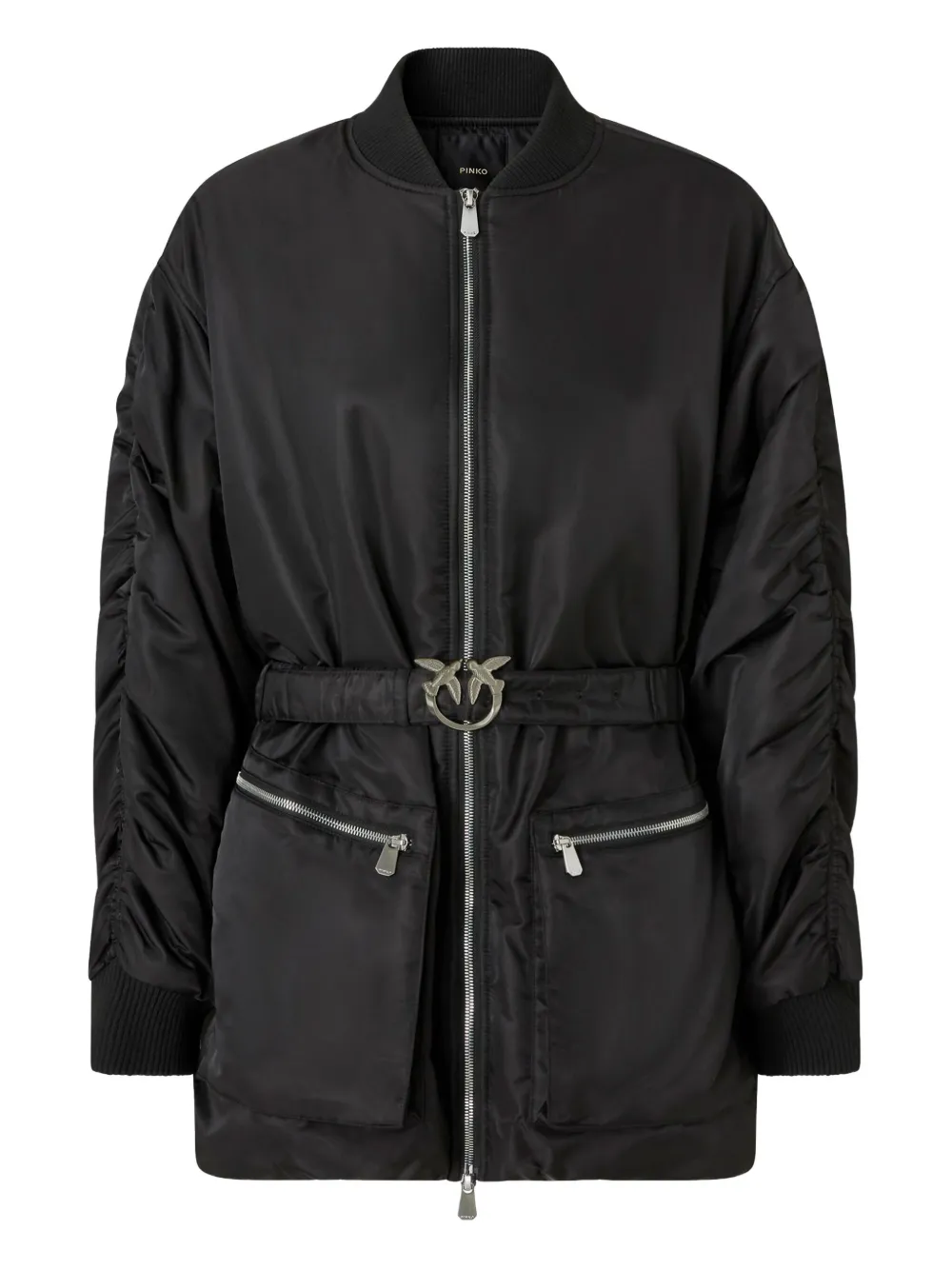 PINKO belted coat Zwart