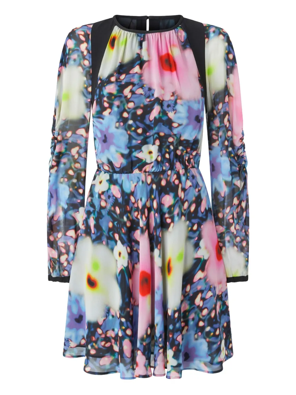Pinko Agretti Minikleid Mit Blumen-print In Black