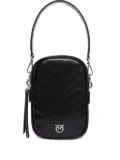PINKO chevron-quilted leather mini bag - Black
