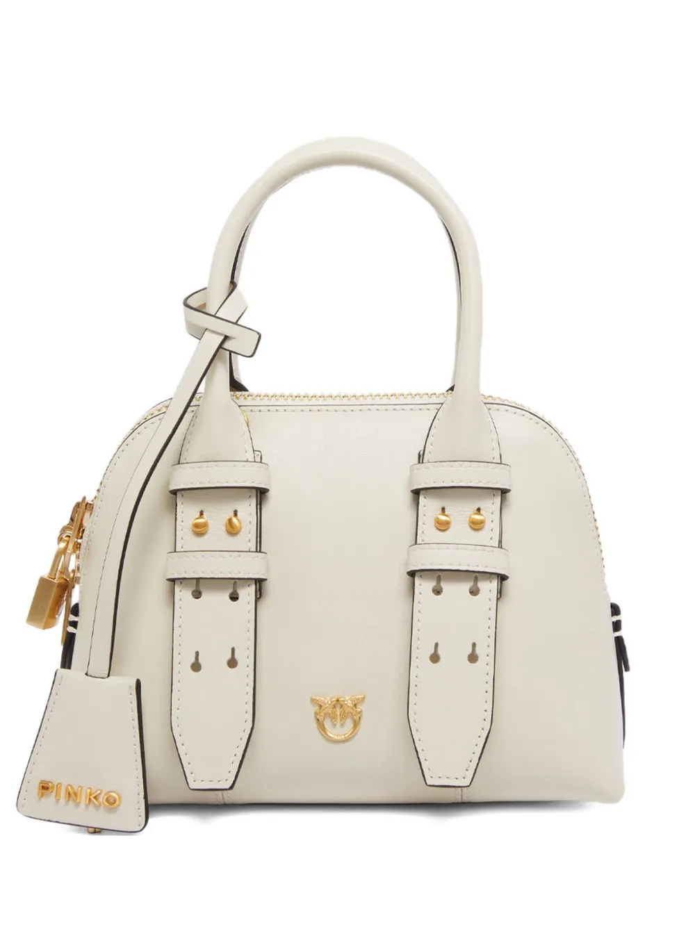 PINKO Leren shopper Wit