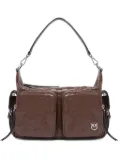 PINKO quilted multi-pocket shoulder bag - Brown