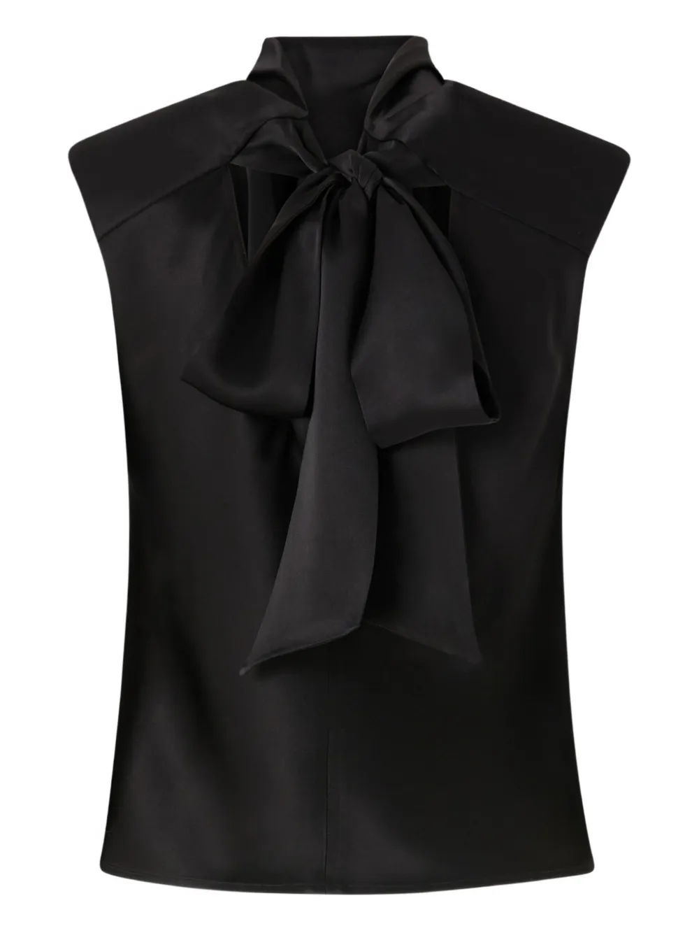 PINKO draped-detail sleeveless blouse - Nero