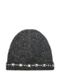 PINKO mouliné knit beanie hat - Grey