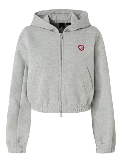 PINKO logo-embroidered hoodie