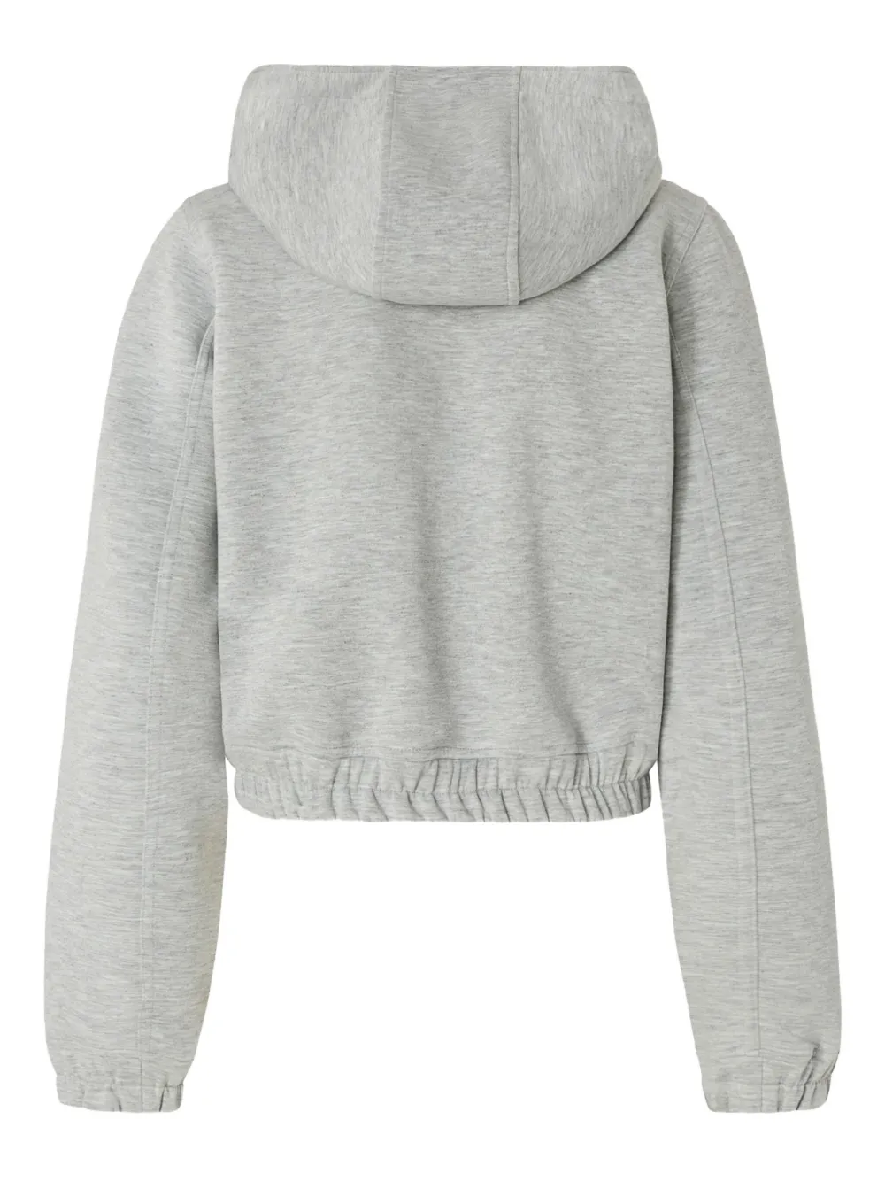 PINKO logo-embroidered hoodie Grijs