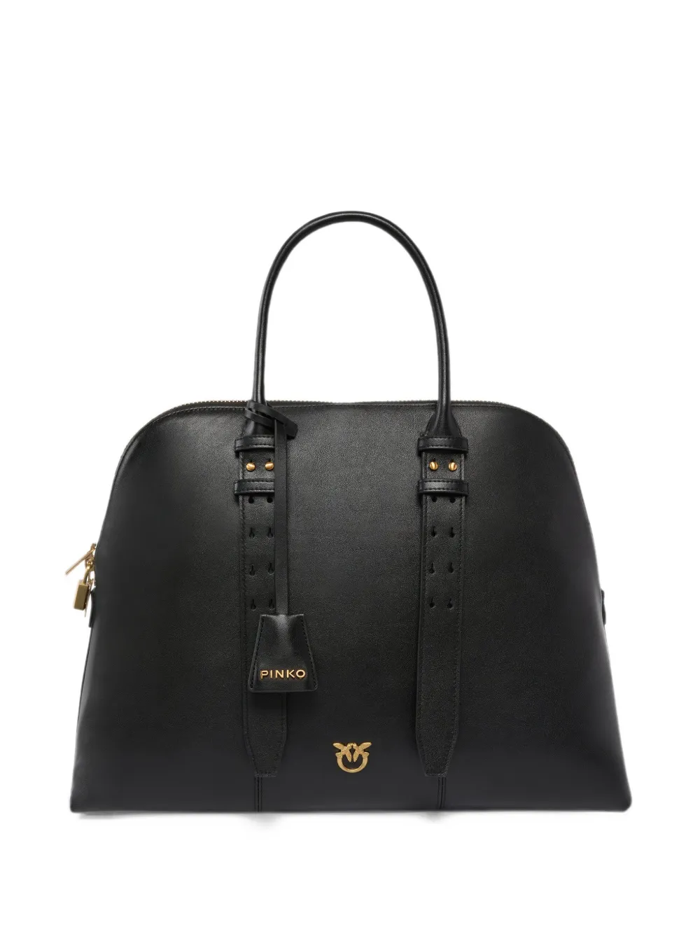 PINKO Leren shopper Zwart