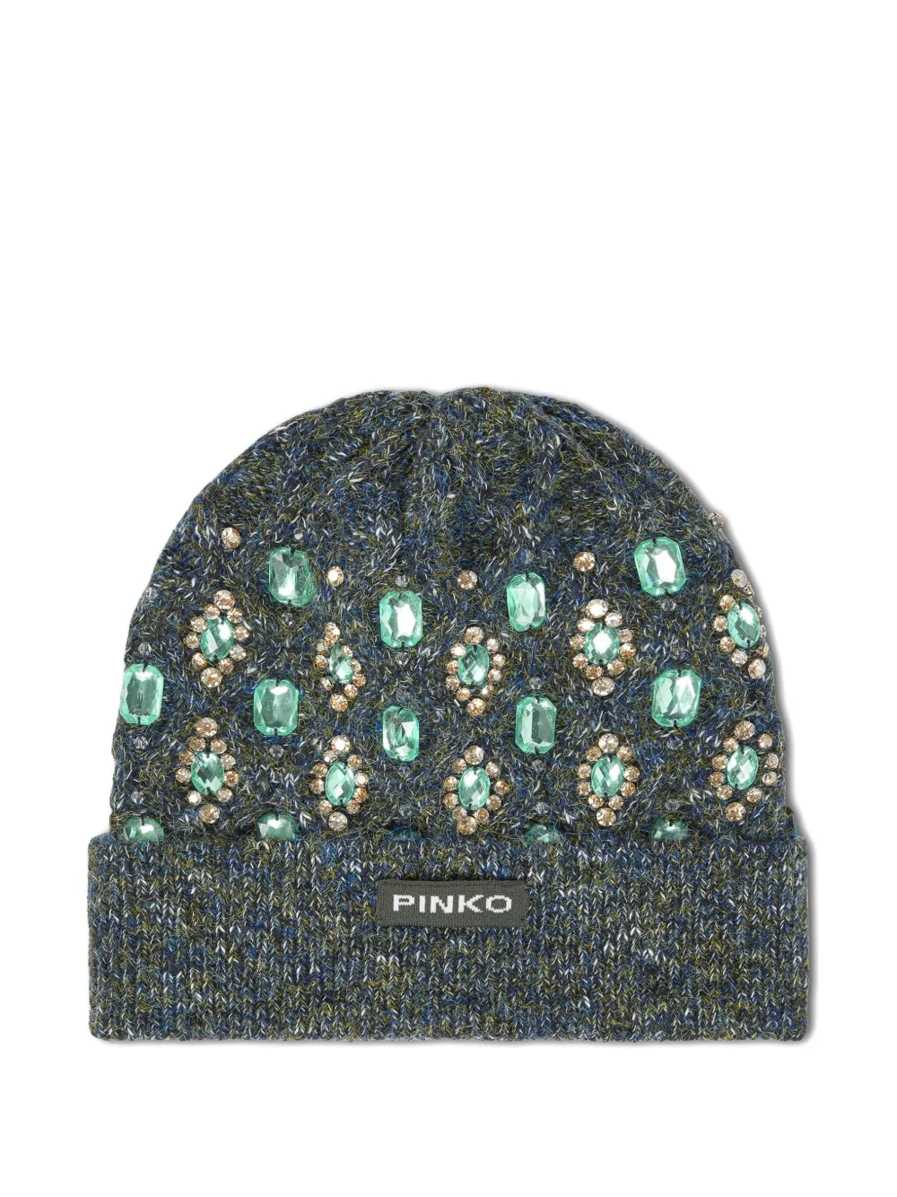 Pinko Jewel-embellished Beanie In Gray
