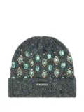 PINKO jewel-embellished beanie - Grey