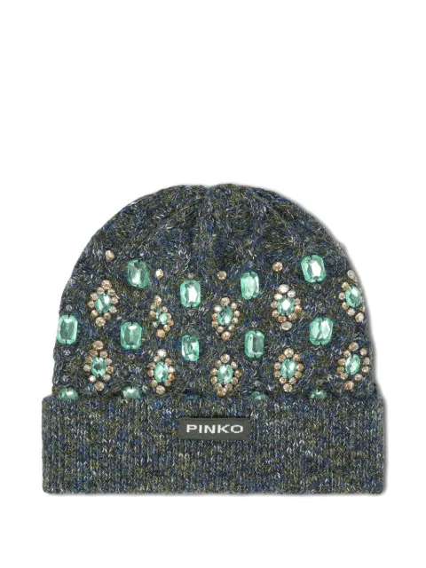 PINKO jewel-embellished beanie