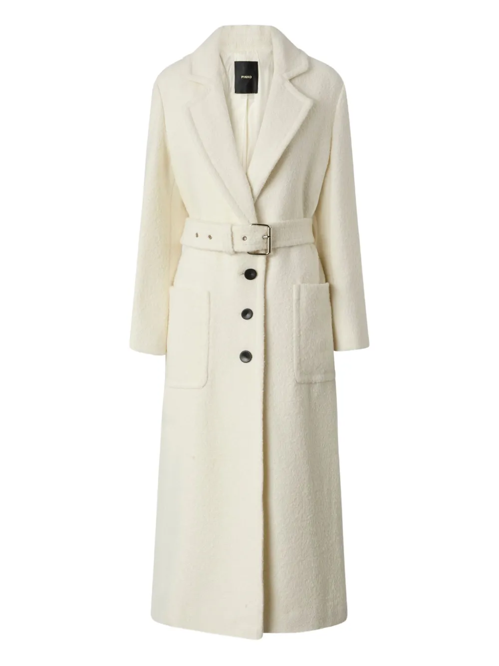PINKO single-breasted belted coat | White | Image 1