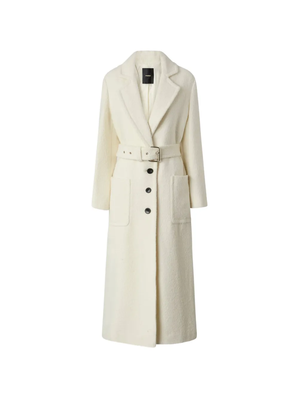 PINKO single-breasted belted coat - Bianco