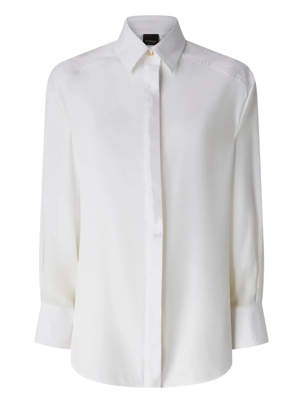 Pinko Classic White Button-down Tailored Shirt In White
