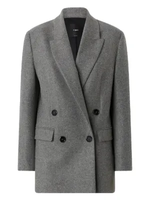Brunello Cucinelli カシミア ダブルコート | グレー | FARFETCH JP