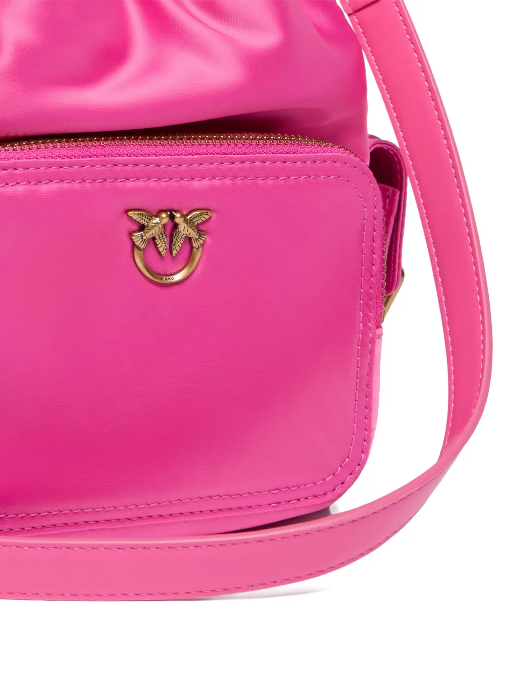 PINKO Love Birds bucket-tas Roze
