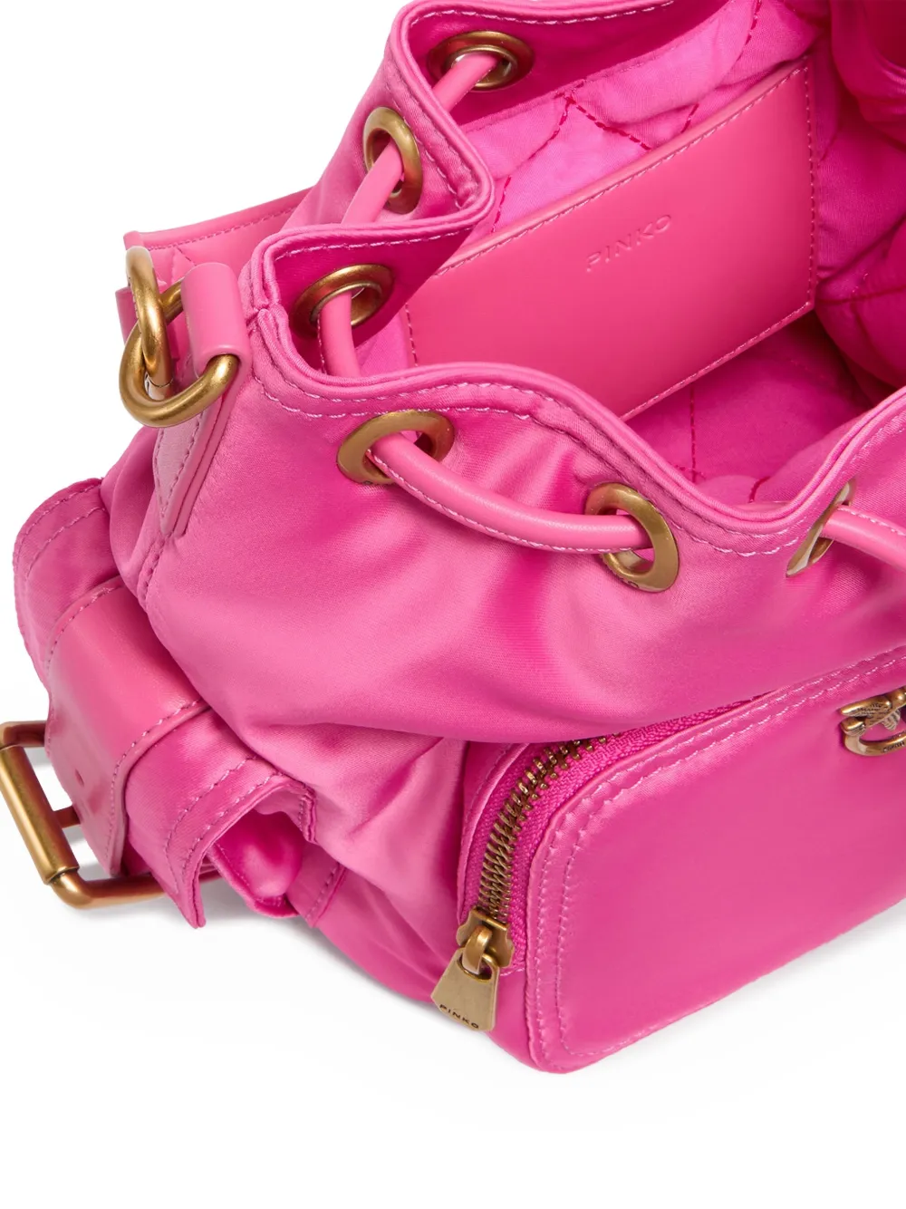 PINKO Love Birds bucket-tas Roze