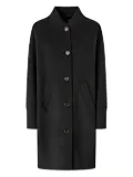 PINKO wool buttoned-up coat - Black