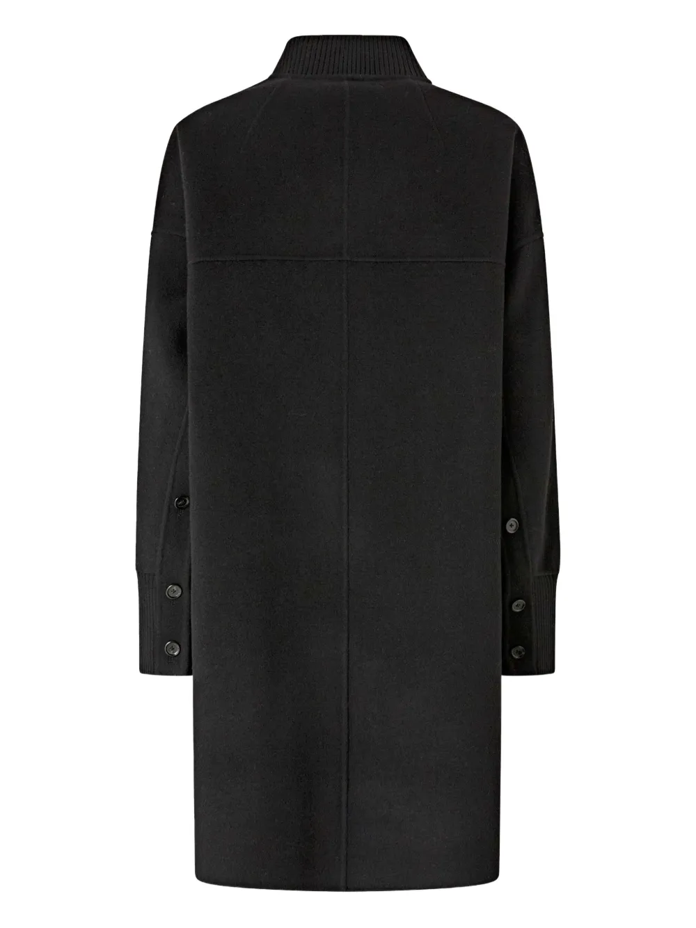 PINKO Wollen button-up jas Zwart