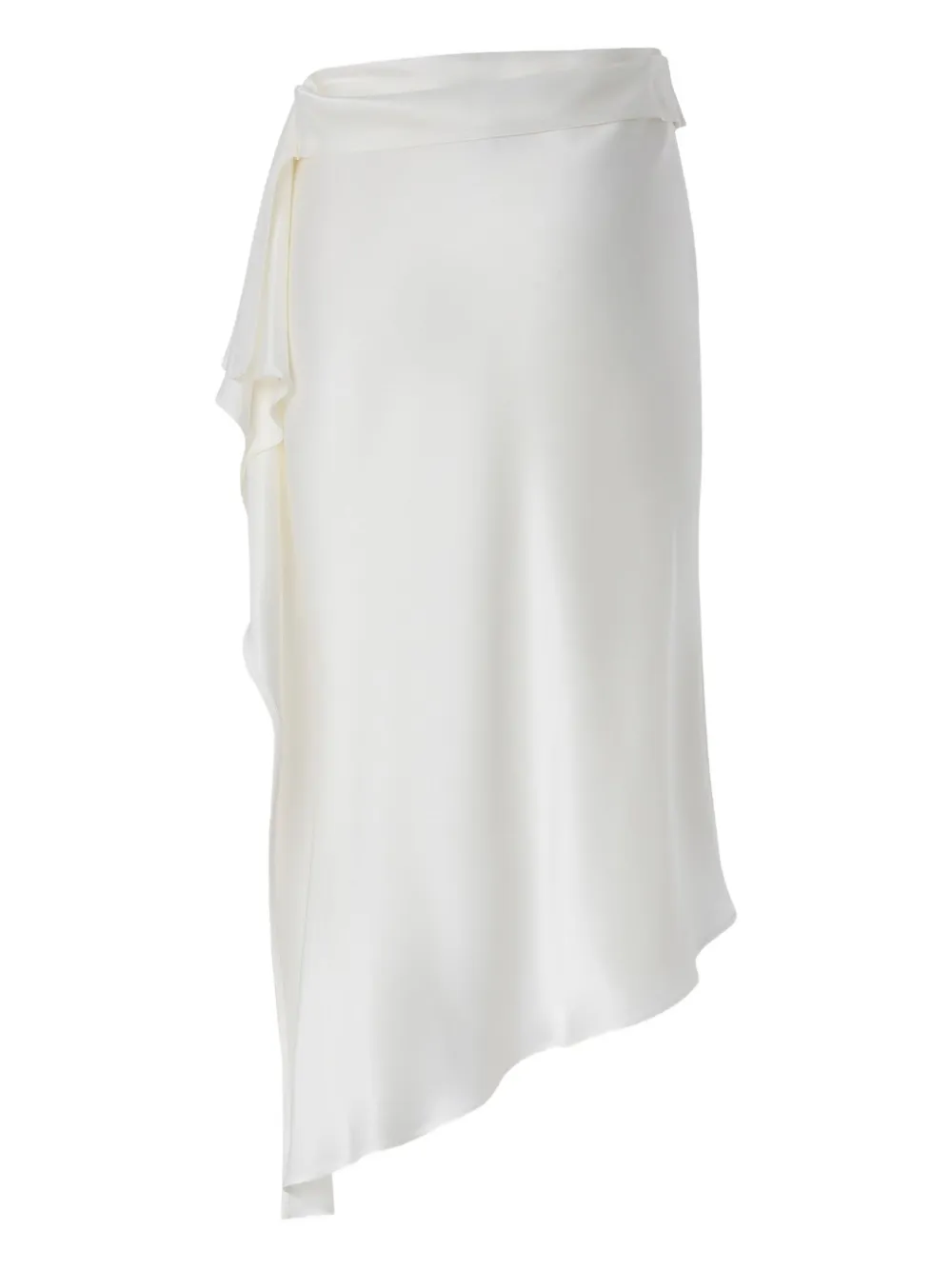 PINKO ruffled asymmetric skirt Wit