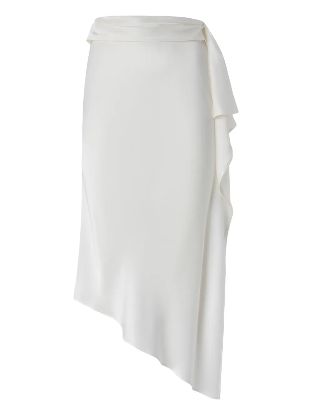 PINKO ruffled asymmetric skirt Wit