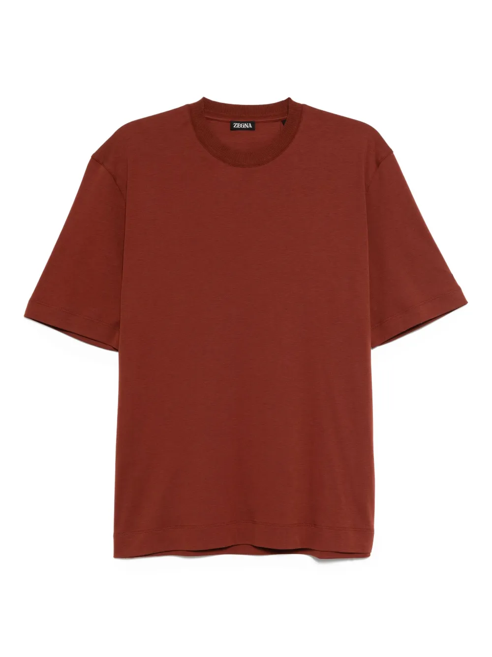 Zegna T-shirt met vlak aan de achterkant Rood
