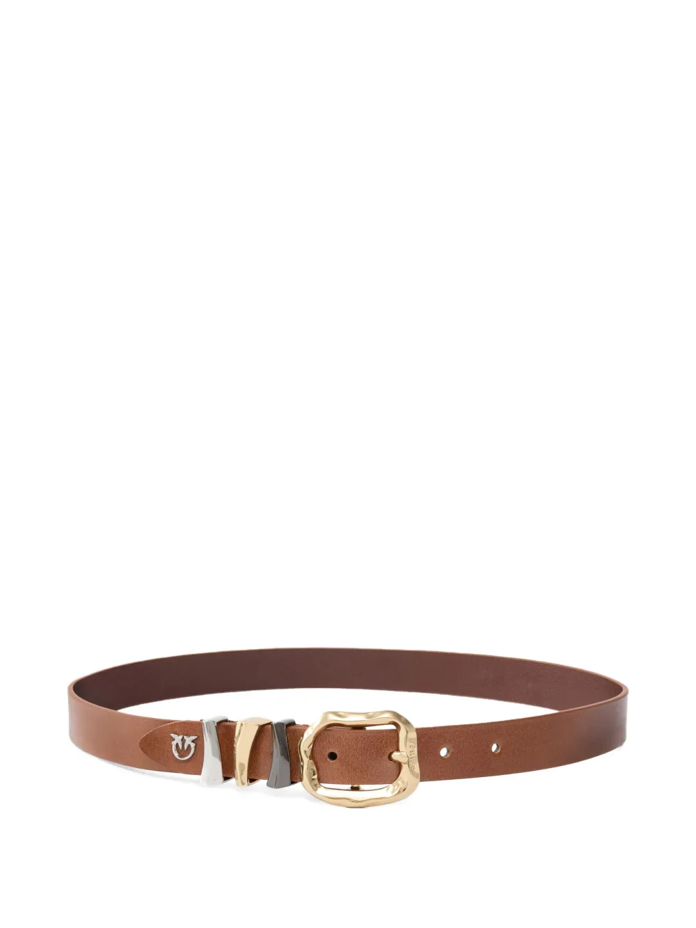 PINKO leather buckle belt | Brown | Image 1
