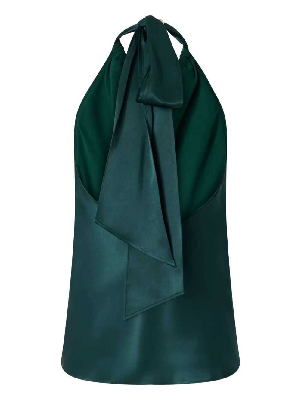 PINKO bow-halter neck blouse - Groen