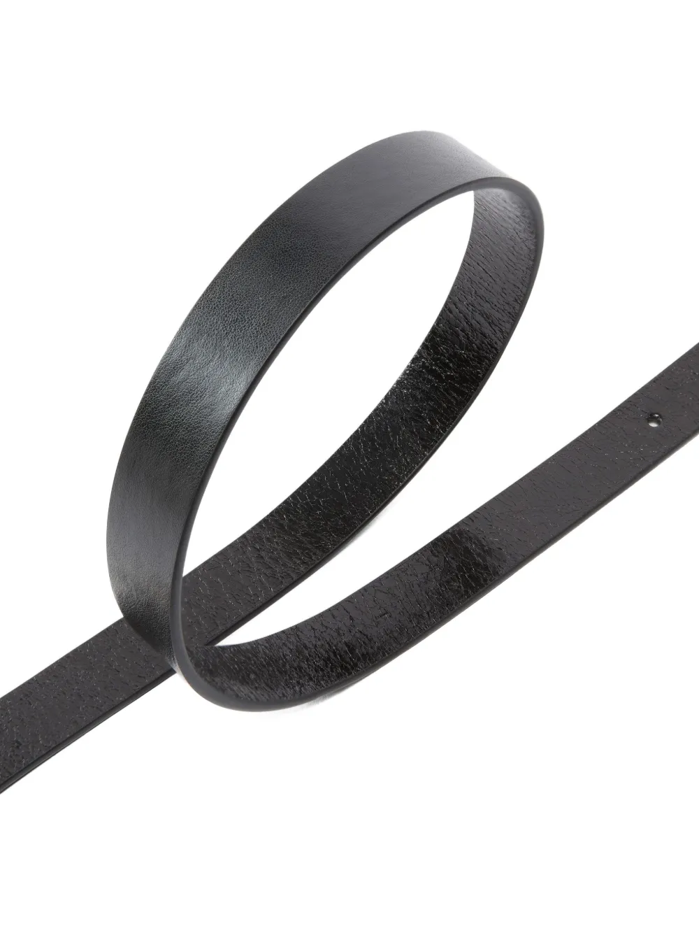 Pinko Logo Buckle Leather Adjustable Belt In Black