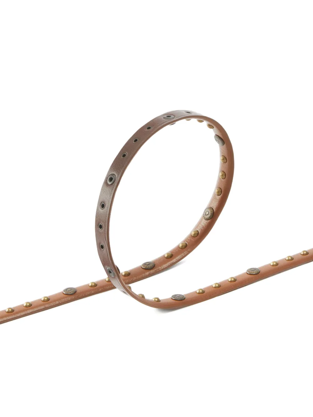 PINKO Riem met studs - Bruin