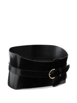【関税&送料込】Pinko Belts Black Pinko - Low Belt with Double Swallow Logo Buckle - Black