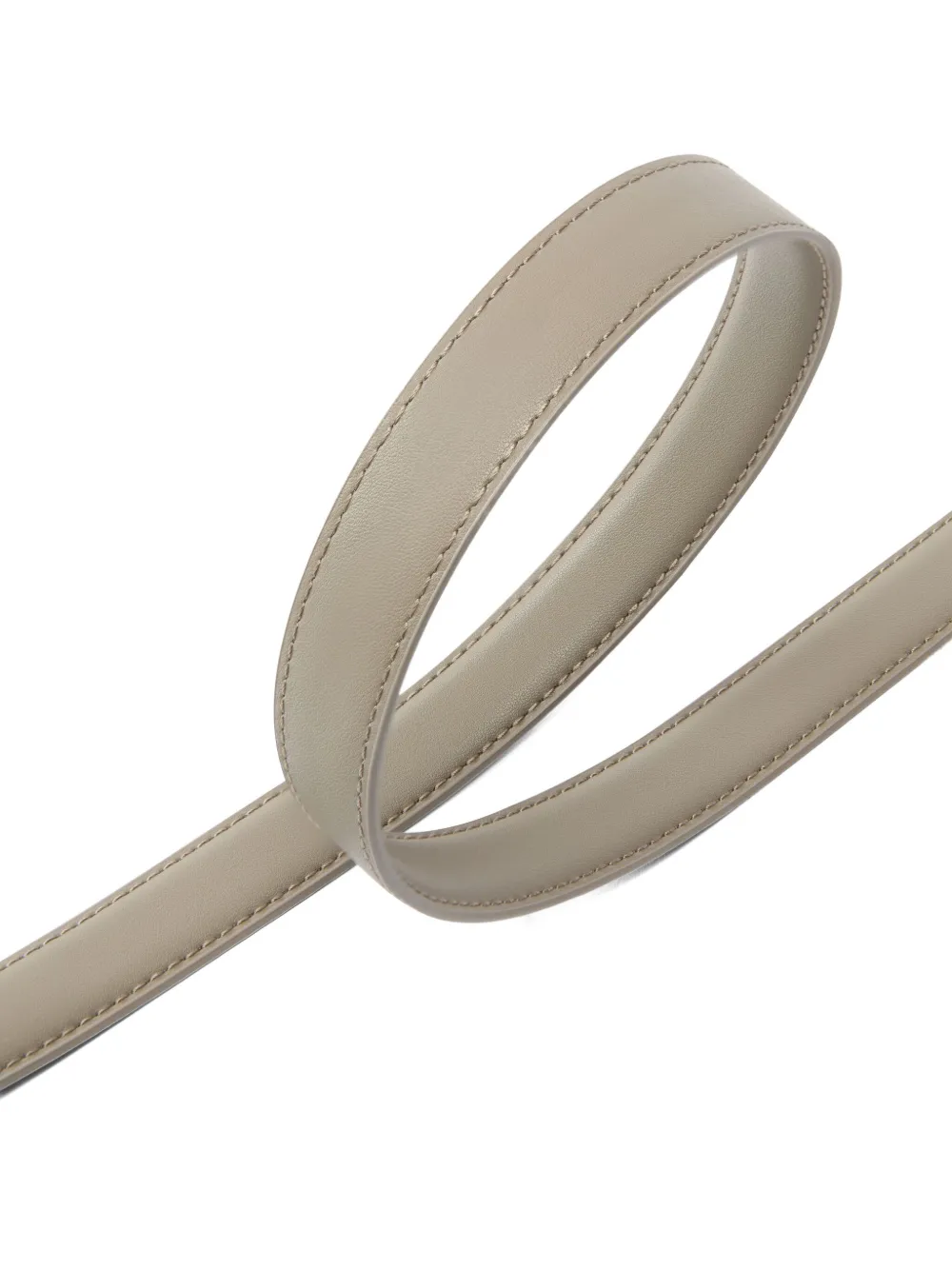 PINKO Love Birds leren gespriem Beige
