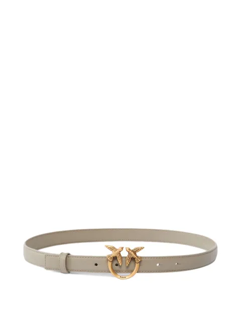 PINKO Love Birds-buckle leather belt