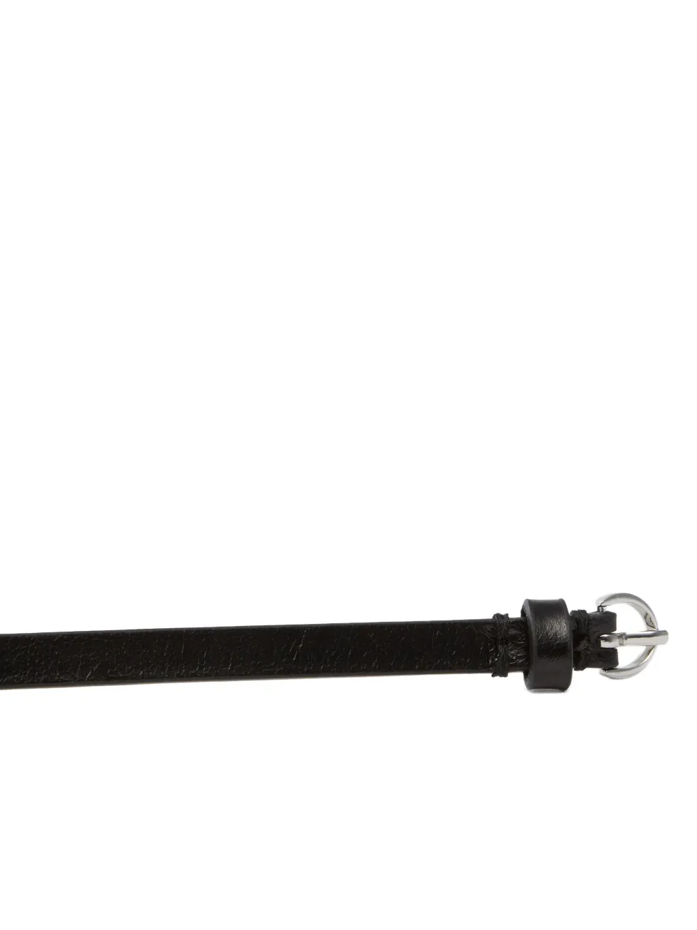 Pinko Circular-plaque Leather Belt In Black