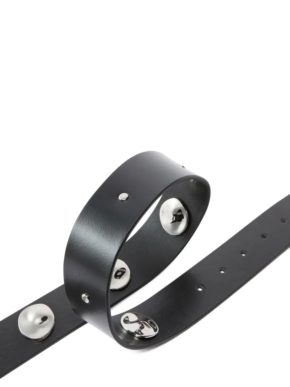 Pinko 4-cm Belt With Studs And Love Birds Logo In Black