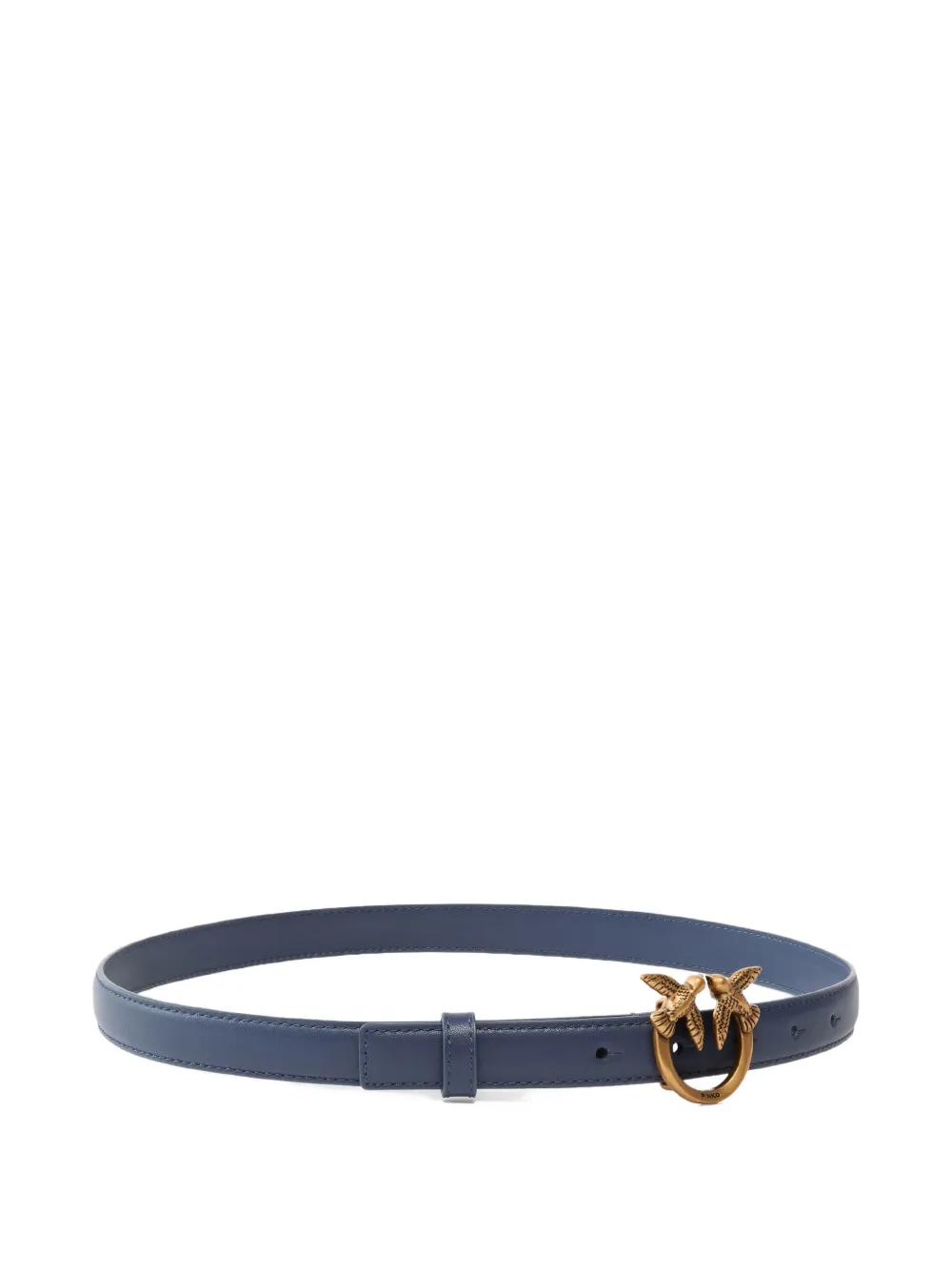 PINKO Love Berry leren gespriem - Blauw