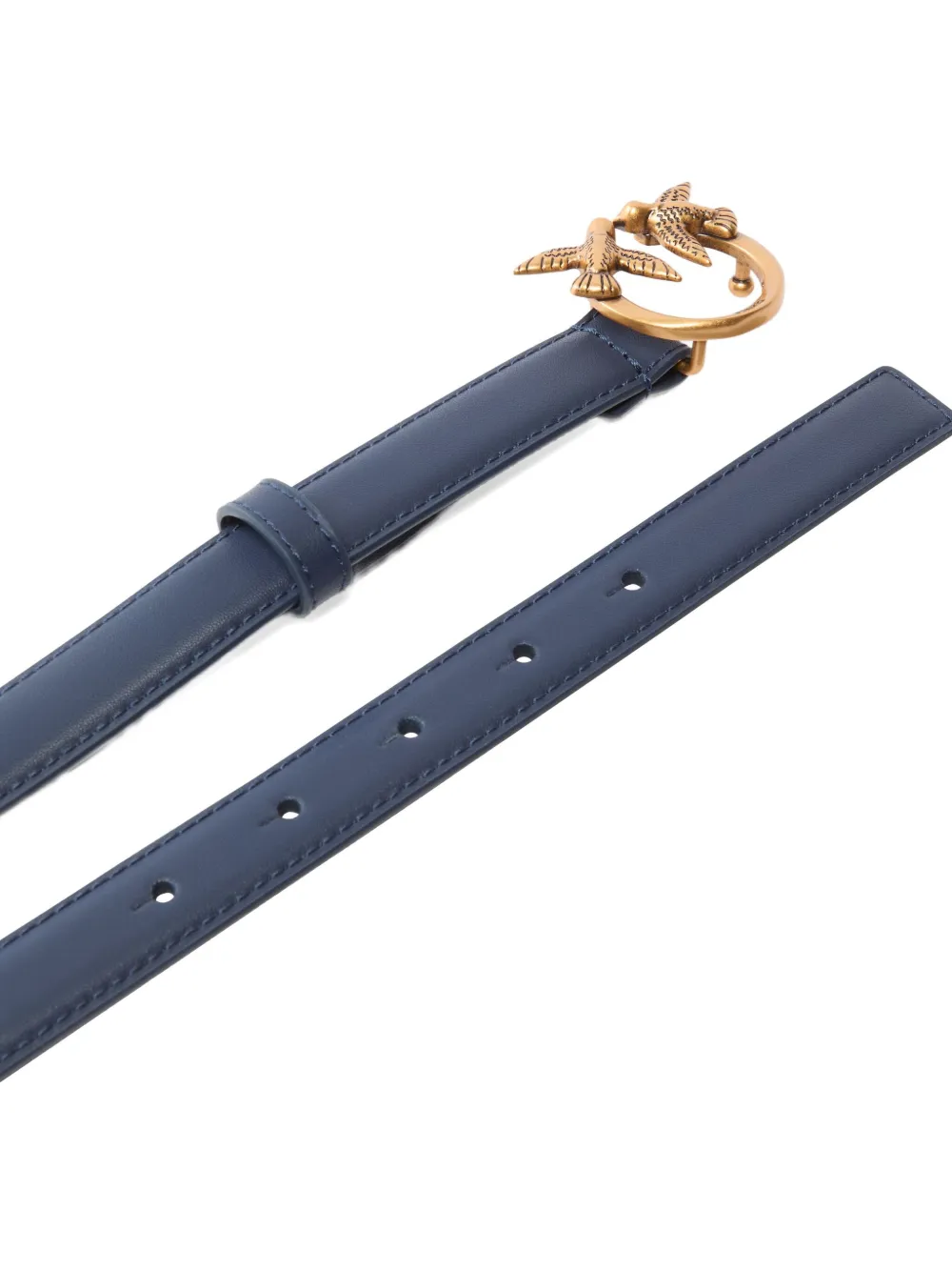 PINKO Love Berry leren gespriem Blauw