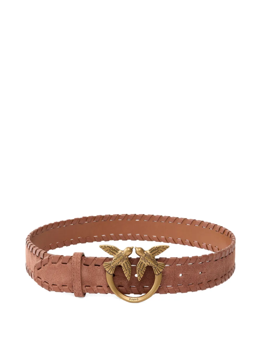 PINKO braided Love Birds-buckle belt | Neutrals | Image 1