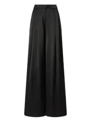 パンツ Pinko High-Waisted Wide-Leg Trousers With Front Pleats Fully rhinestoned wide-leg trousers PINKO → Shop Online