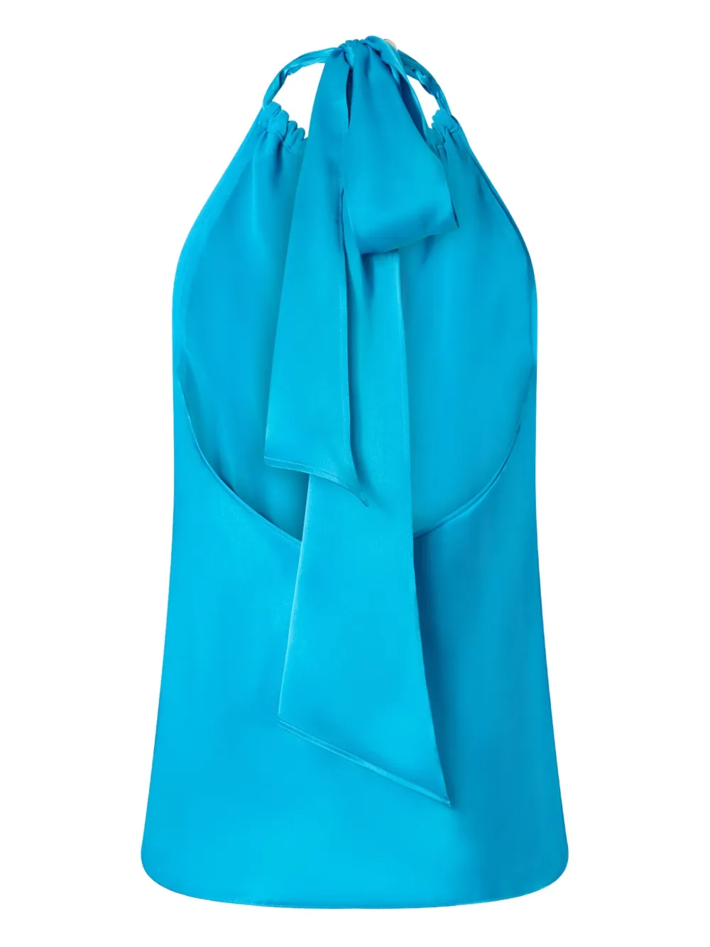 PINKO tie-neck halter blouse | Blue | Image 1