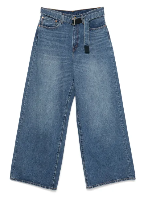sacai wide-leg jeans