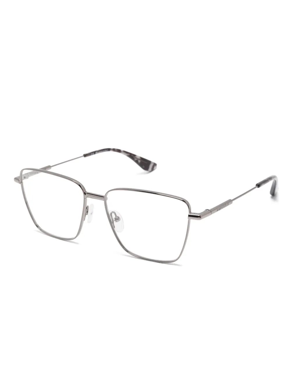 Alexander McQueen Eyewear Bril met vierkant montuur Zilver